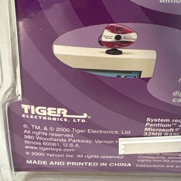 Yahoo! Digital Camera Color Net Nite Spy Cam Ages 8+ New In Packaging 2000 Tiger - Picture 5 of 5
